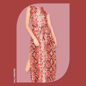 Micheal Kors long button shoulder dress. Size M